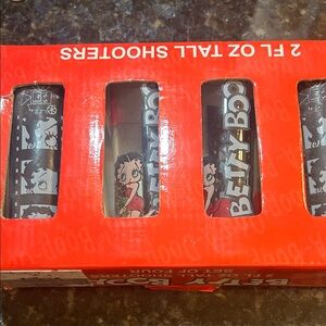 Vintage Betty Boop Shot Glass Set